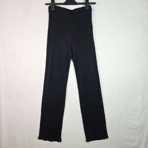 SHAN Ribbed high rise flare lightweight Cover up beach pull on  pants